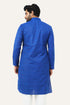 Veshbhoshaa Bluesaanchi Blue Textured Men'S Kurta Set
